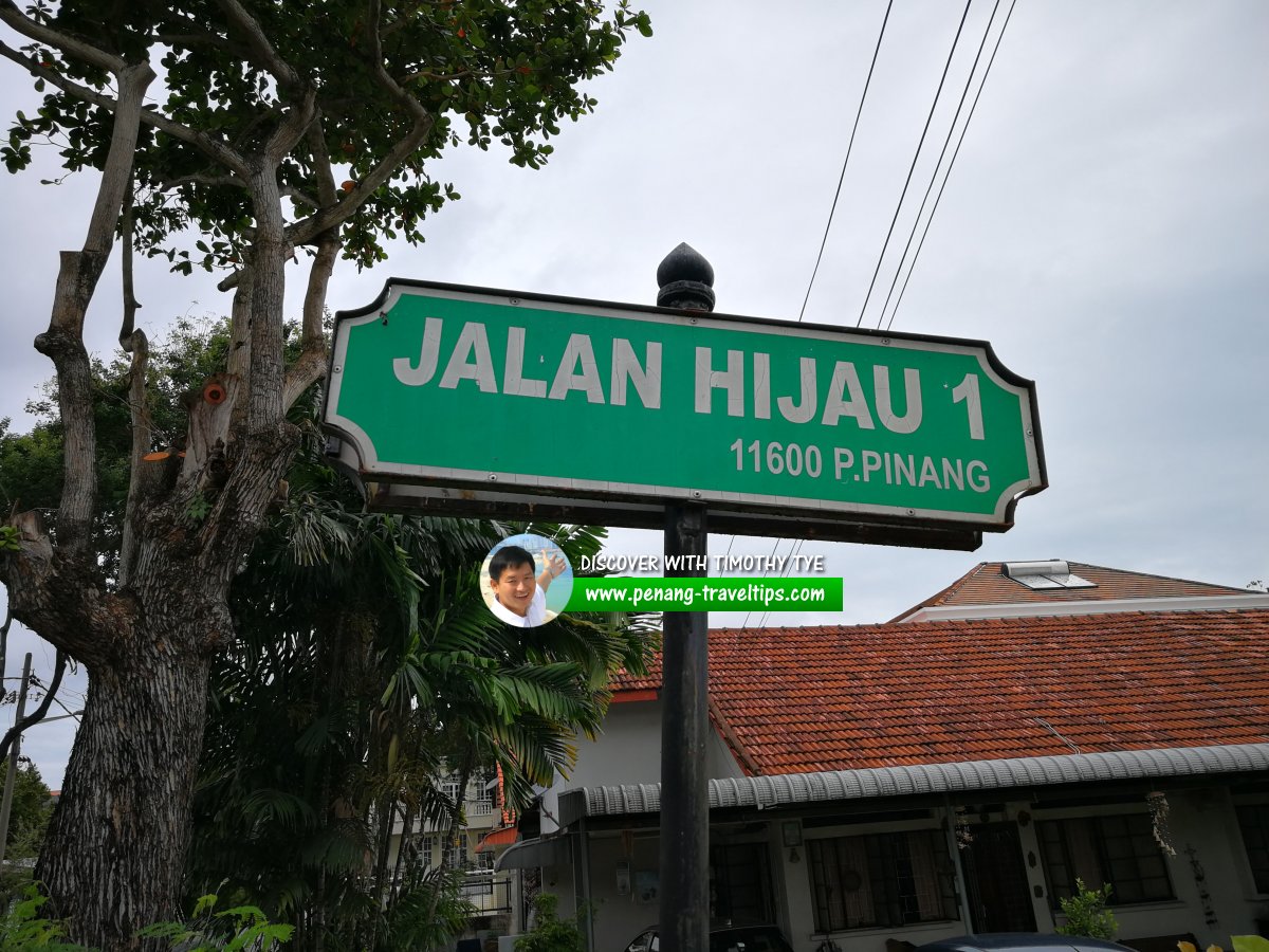 Jalan Hijau 1 roadsign