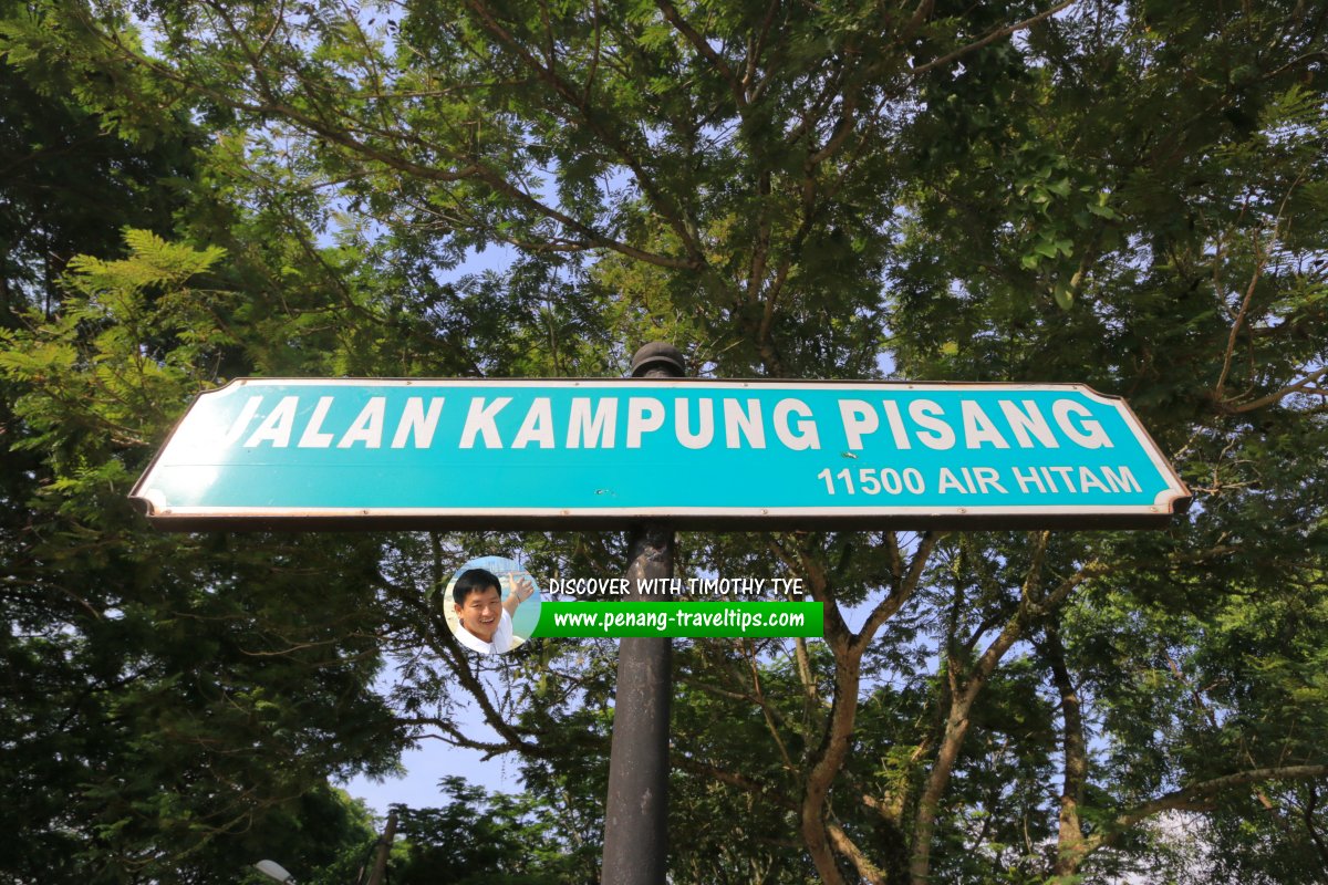 Jalan Kampung Pisang roadsign