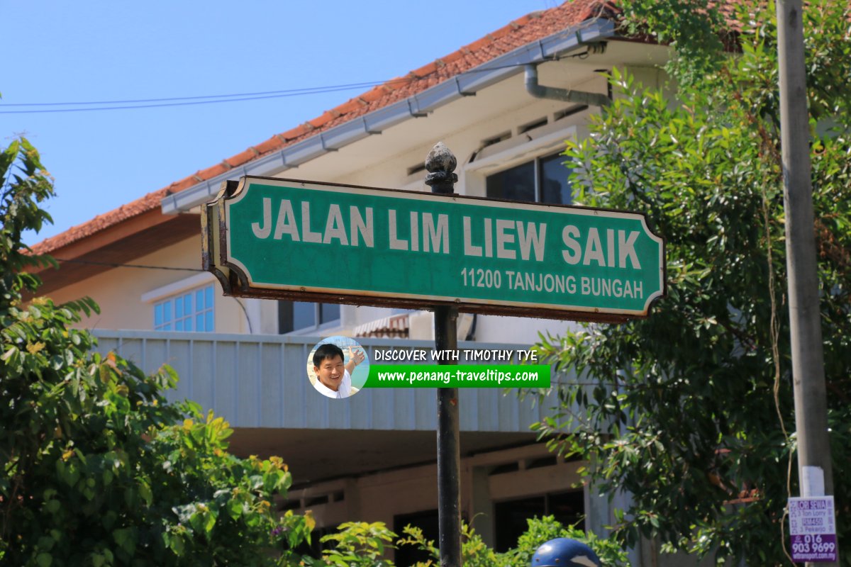 Jalan Lim Liew Saik roadsign