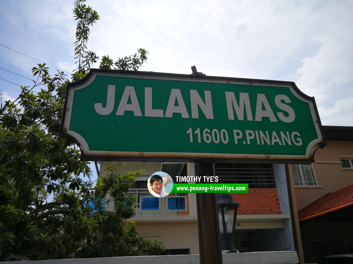 Jalan Mas roadsign