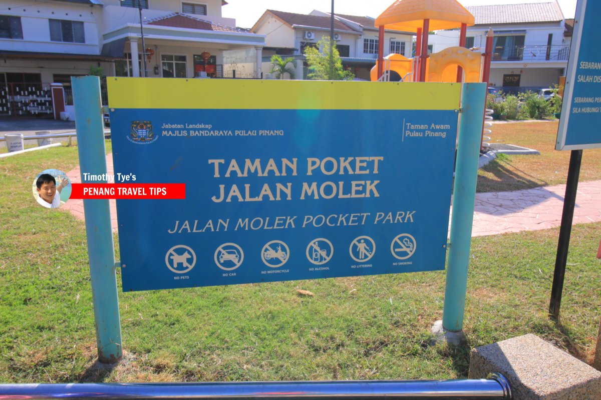 Jalan Molek Pocket Park, Brown Garden, Penang