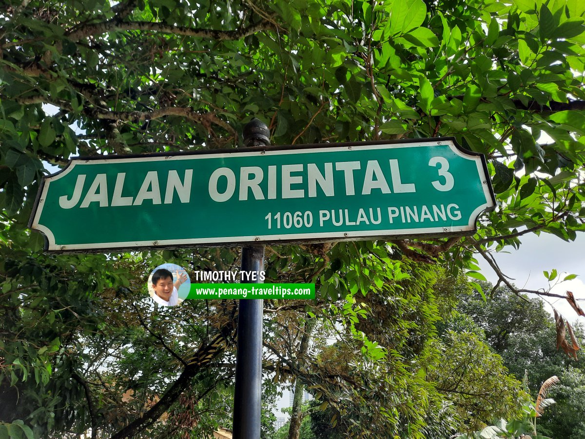 Jalan Oriental 3roadsign