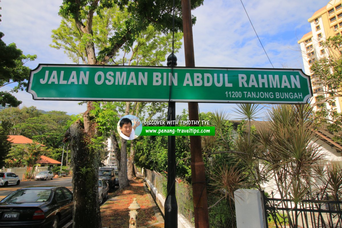 Jalan Osman Bin Abdul Rahman roadsign