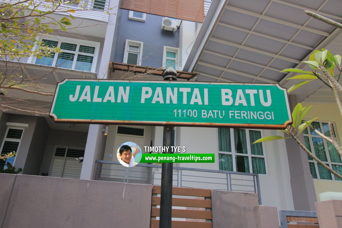 Jalan Pantai Batu roadsign