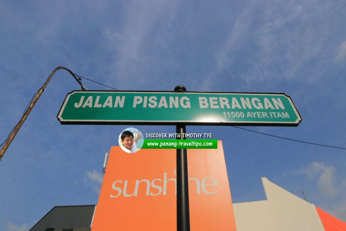 Jalan Pisang Berangan roadsign