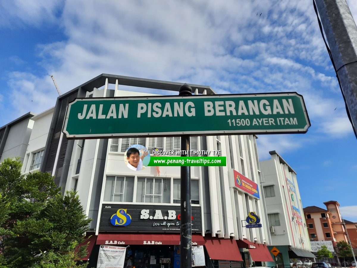 Jalan Pisang Berangan roadsign