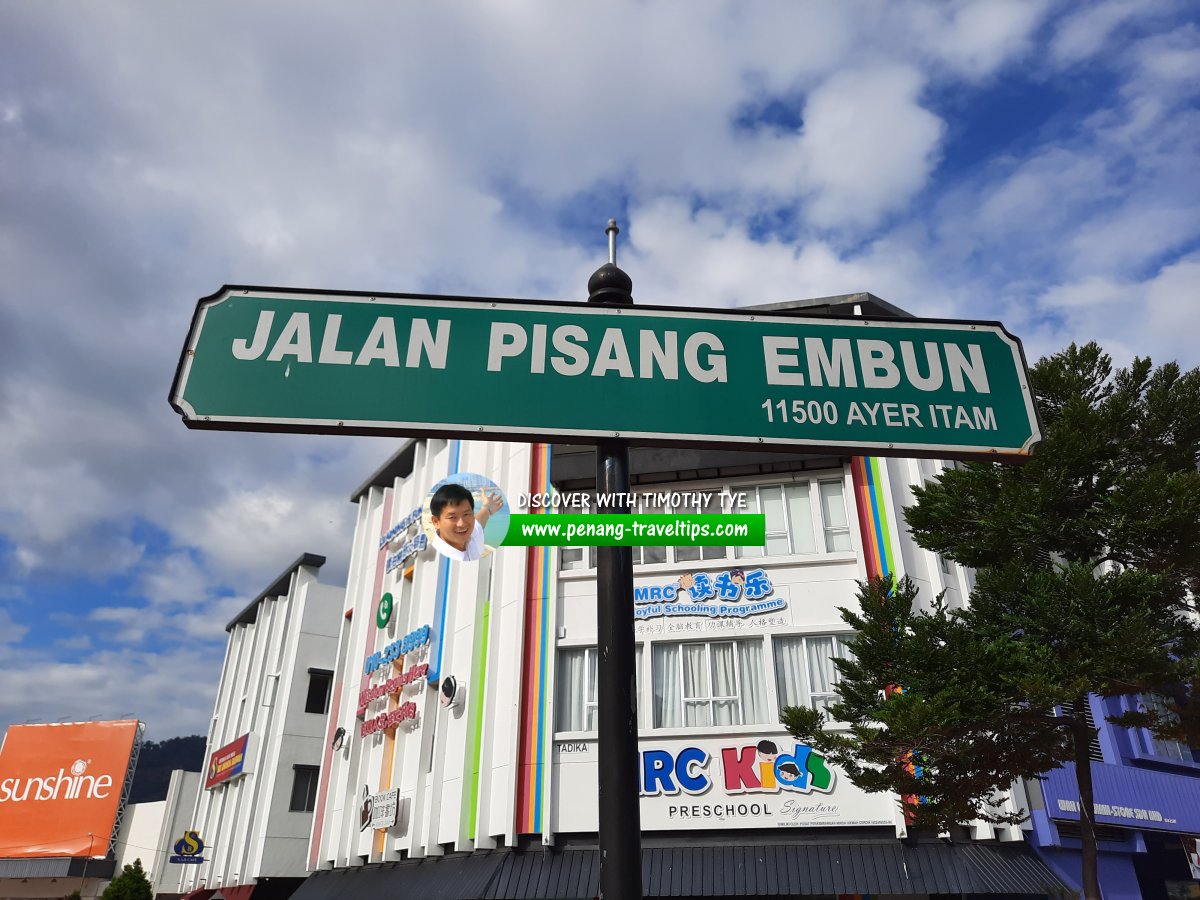 Jalan Pisang Embun roadsign