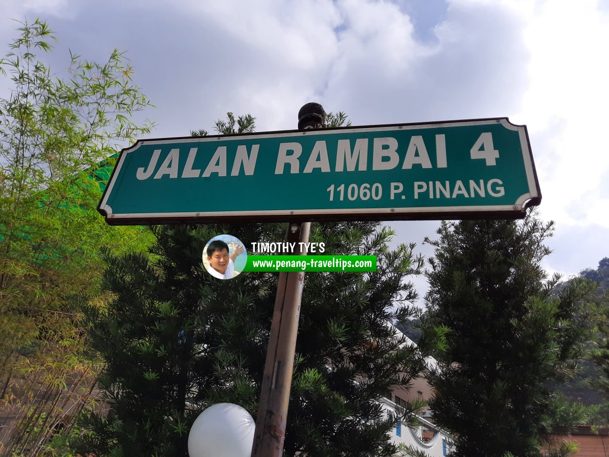 Jalan Rambai 4 roadsign