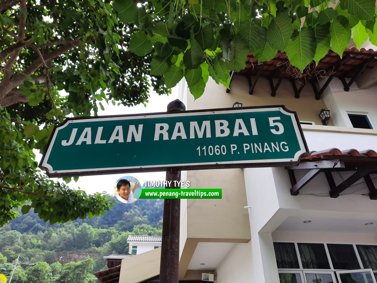 Jalan Rambai 5 roadsign