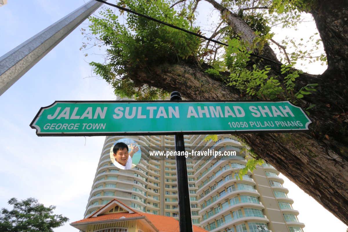 Jalan Sultan Ahmad Shah roadsign