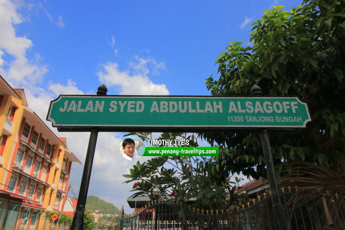 Jalan Syed Abdullah Alsagoff roadsign