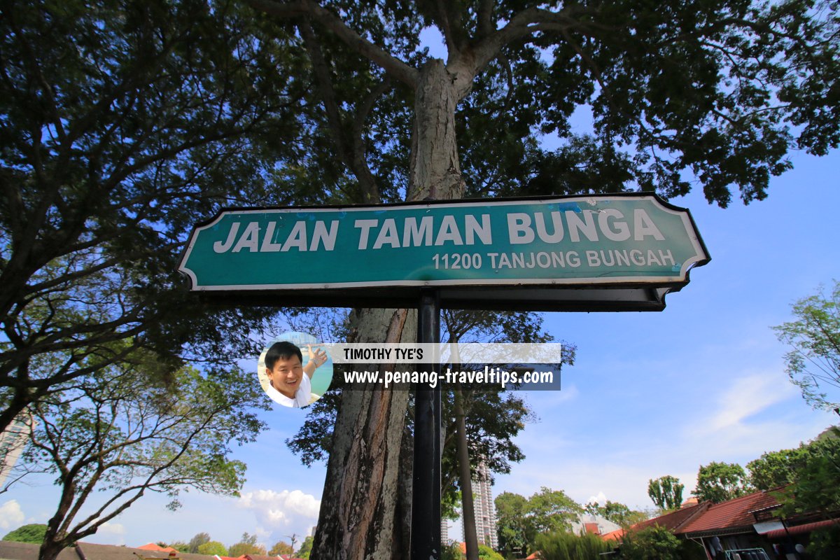 Jalan Taman Bunga roadsign