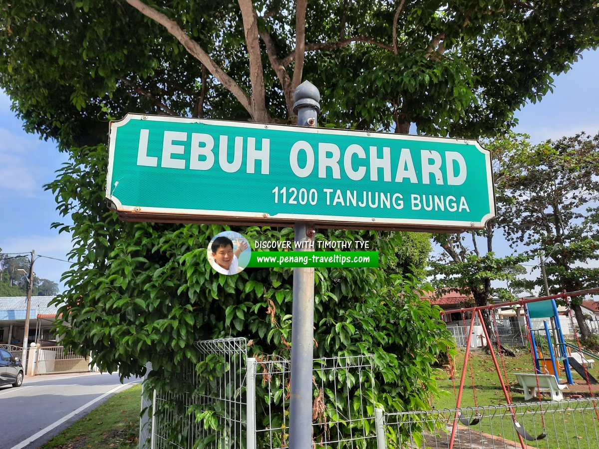 Lebuh Orchard roadsign
