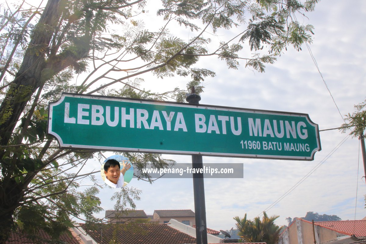 Lebuhraya Batu Maung roadsign