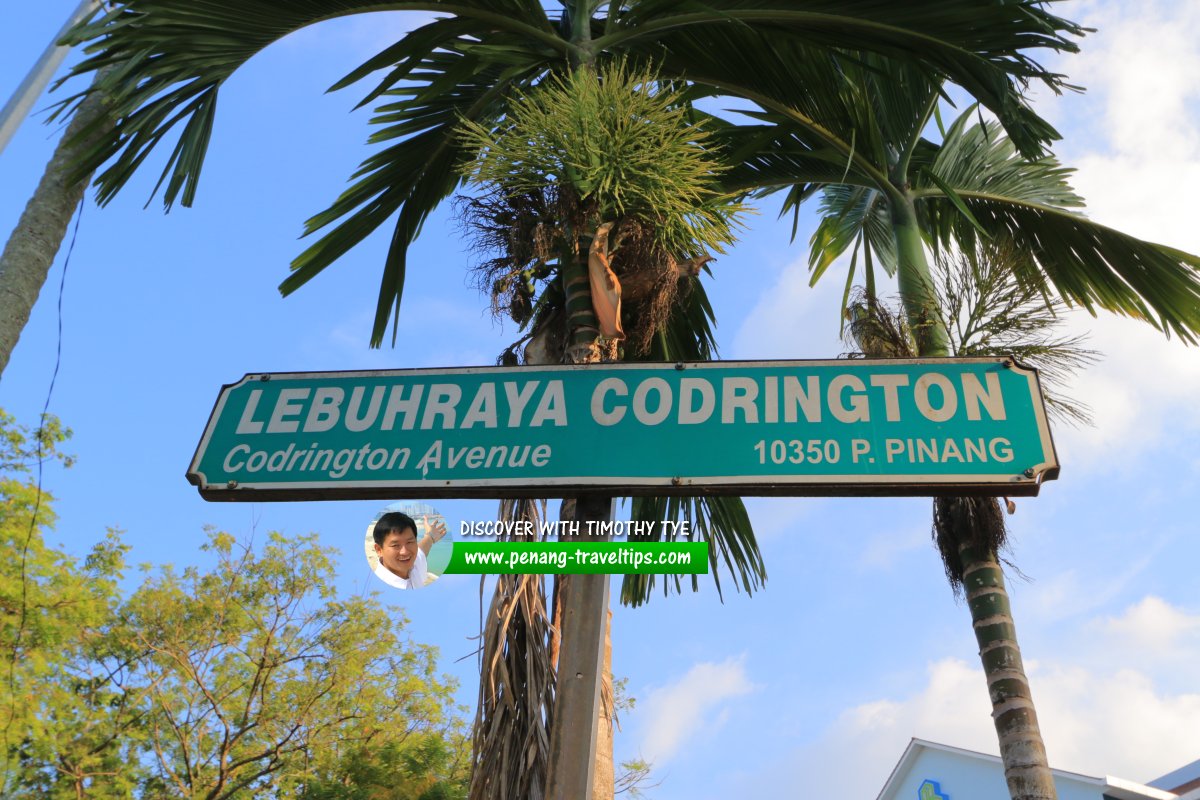 Lebuhraya Codrington roadsign