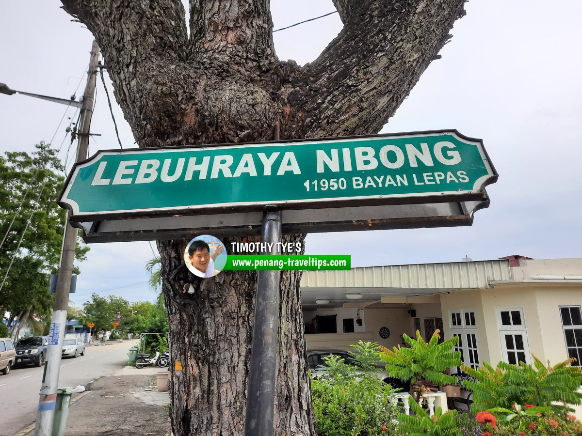 Lebuhraya Nibong roadsign