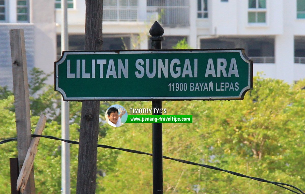 Lilitan Sungai Ara roadsign