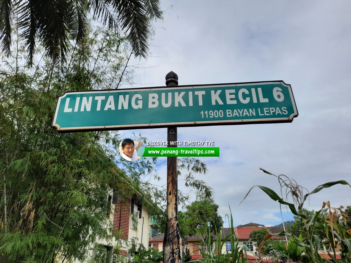 Lintang Bukit Kecil 6 roadsign