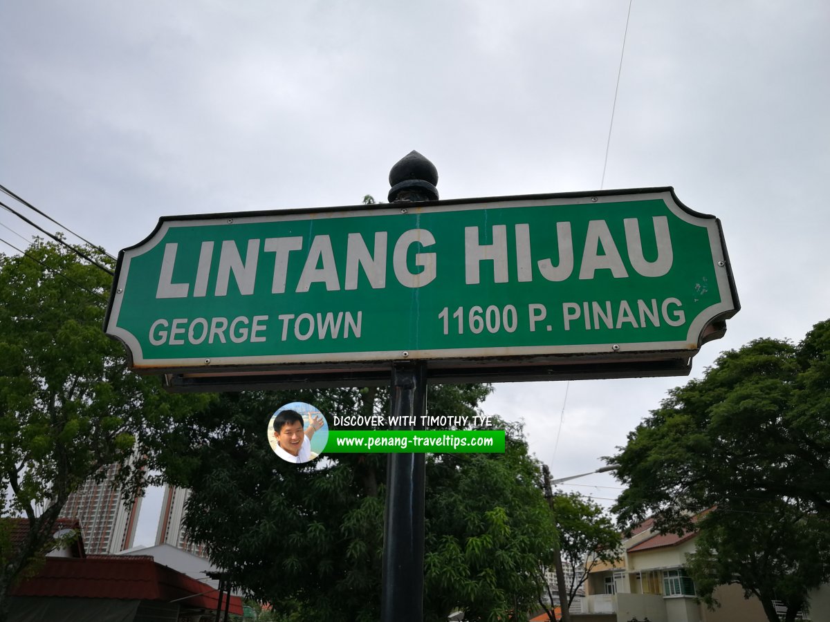 Lintang Hijau roadsign