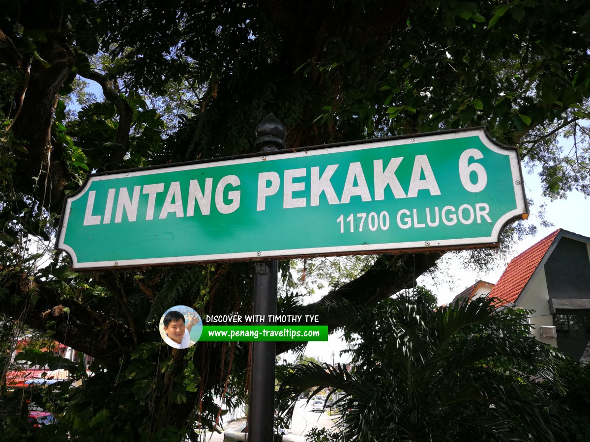 Lintang Pekaka 6 roadsign