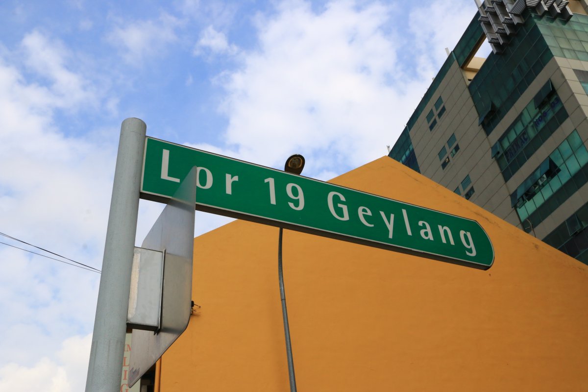 Lorong 19 Geylang roadsign