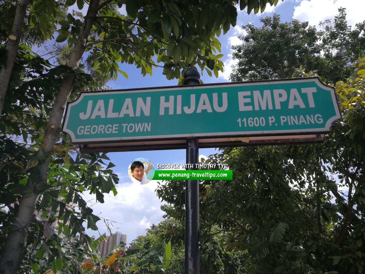 Jalan Hijau Empat roadsign