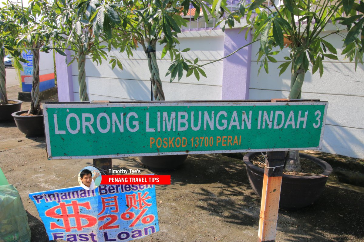 Lorong Limbungan Indah 3 roadsign