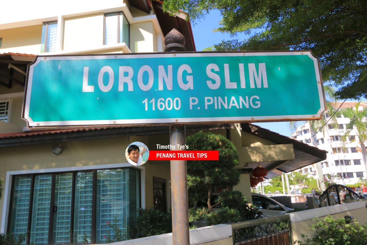 Lorong Slim roadsign