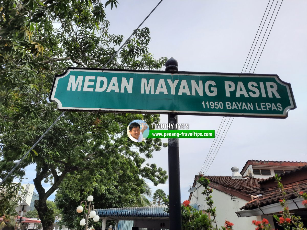 Medan Mayang Pasir roadsign