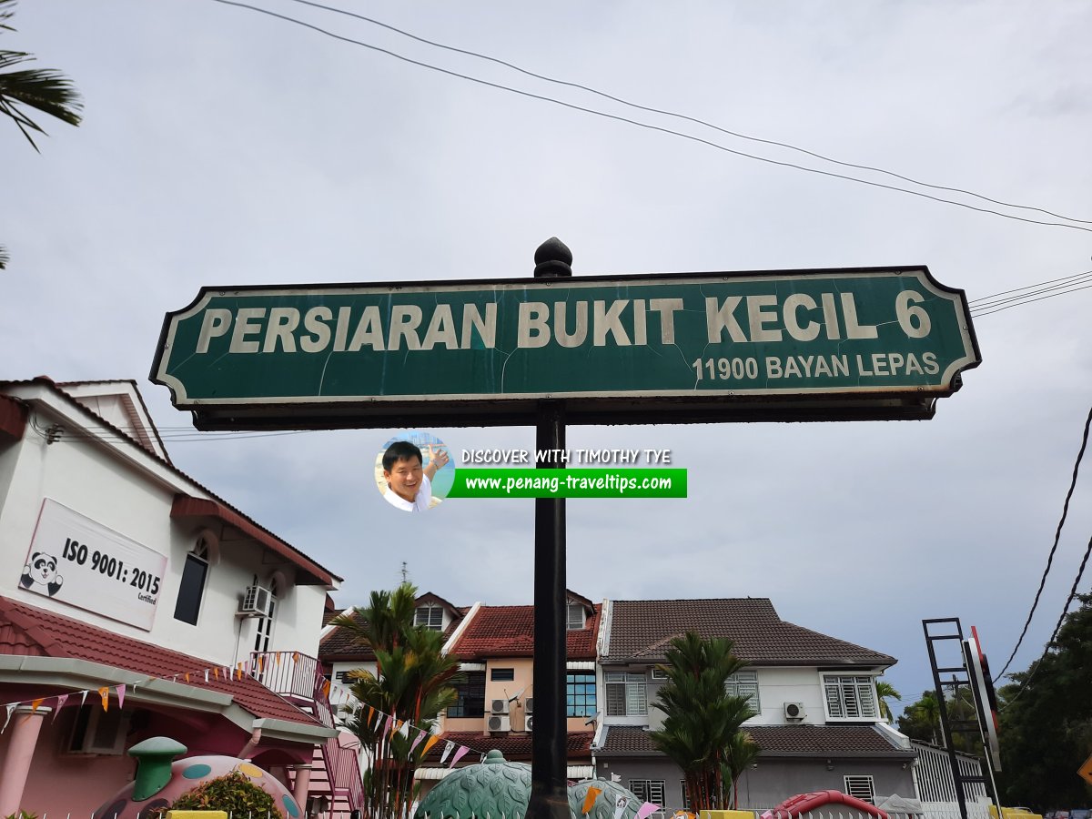 Persiaran Bukit Kecil 6 roadsign