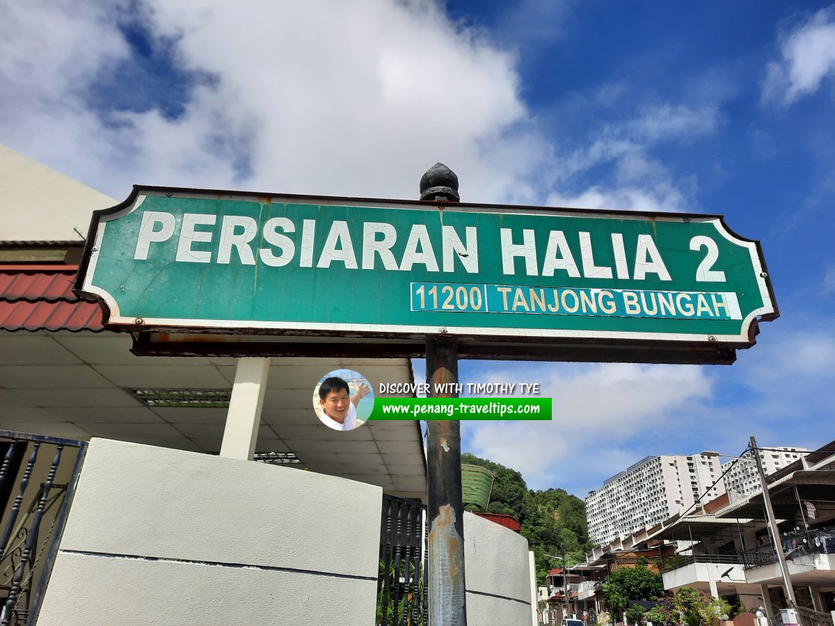 Persiaran Halia 2 roadsign