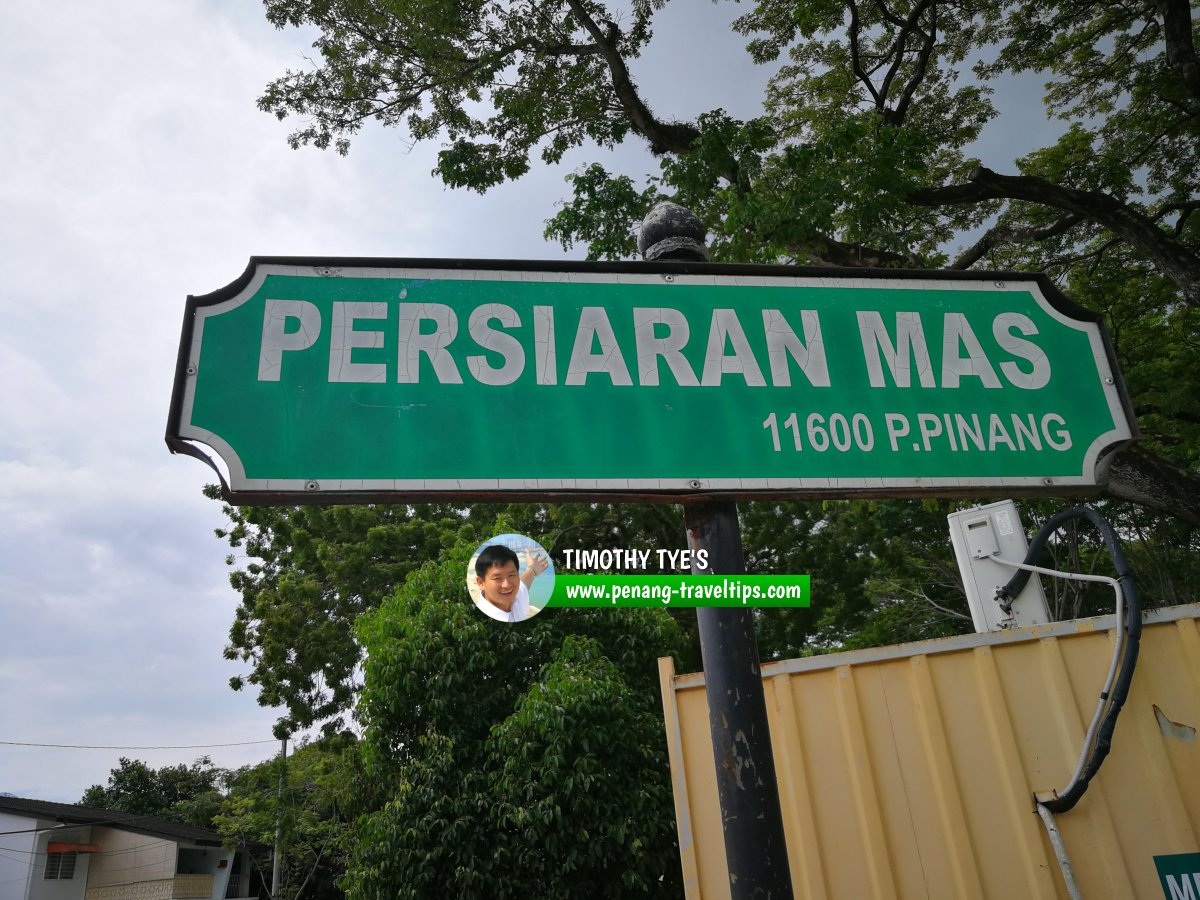 Persiaran Mas roadsign