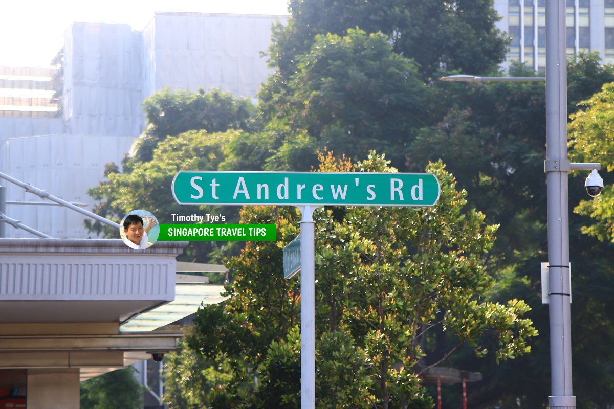 St Andrew's Road roadsign