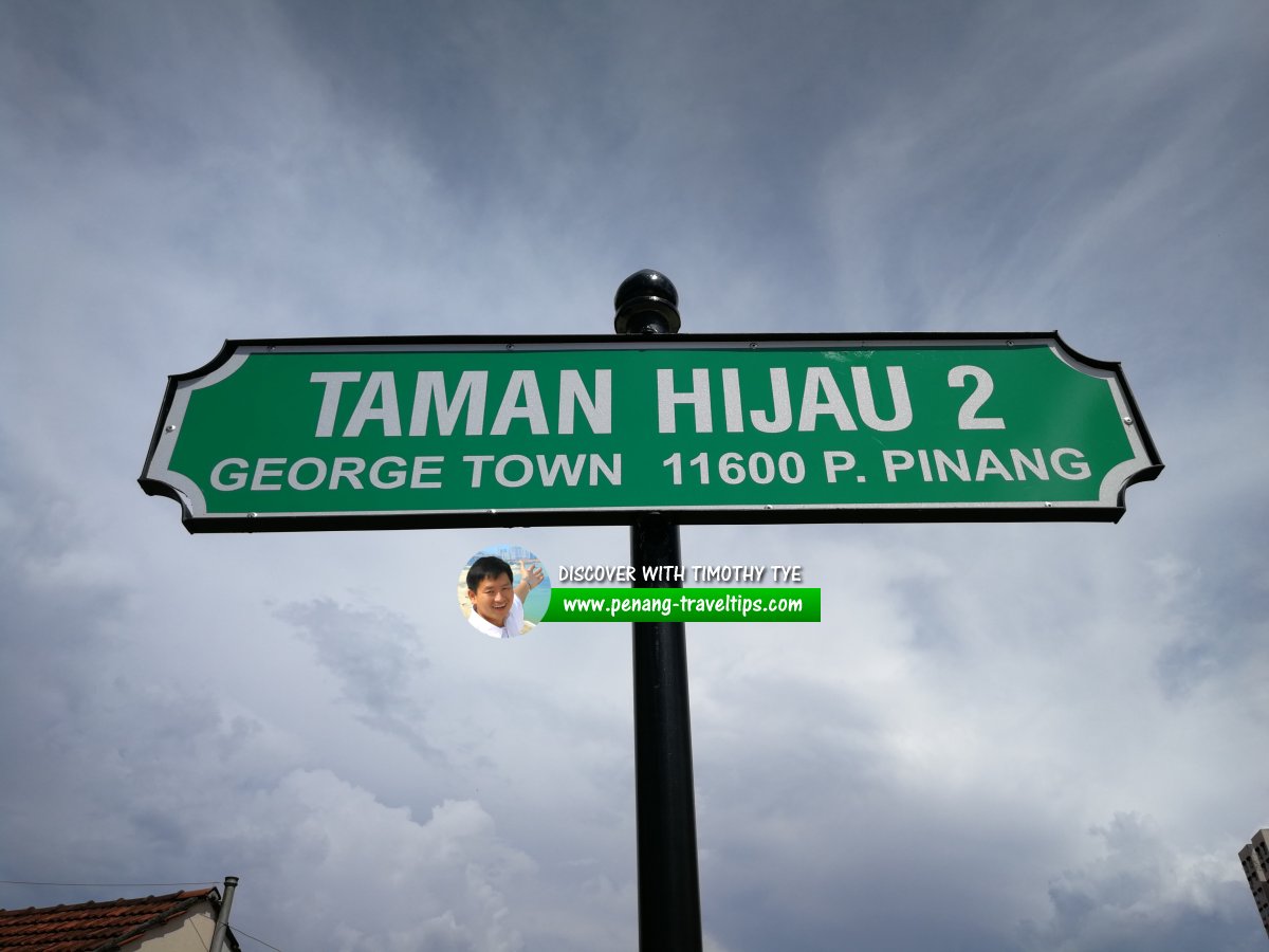 Taman Hijau 2 roadsign