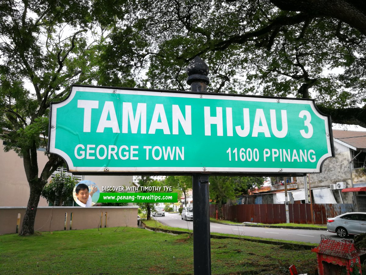 Taman Hijau 3 roadsign