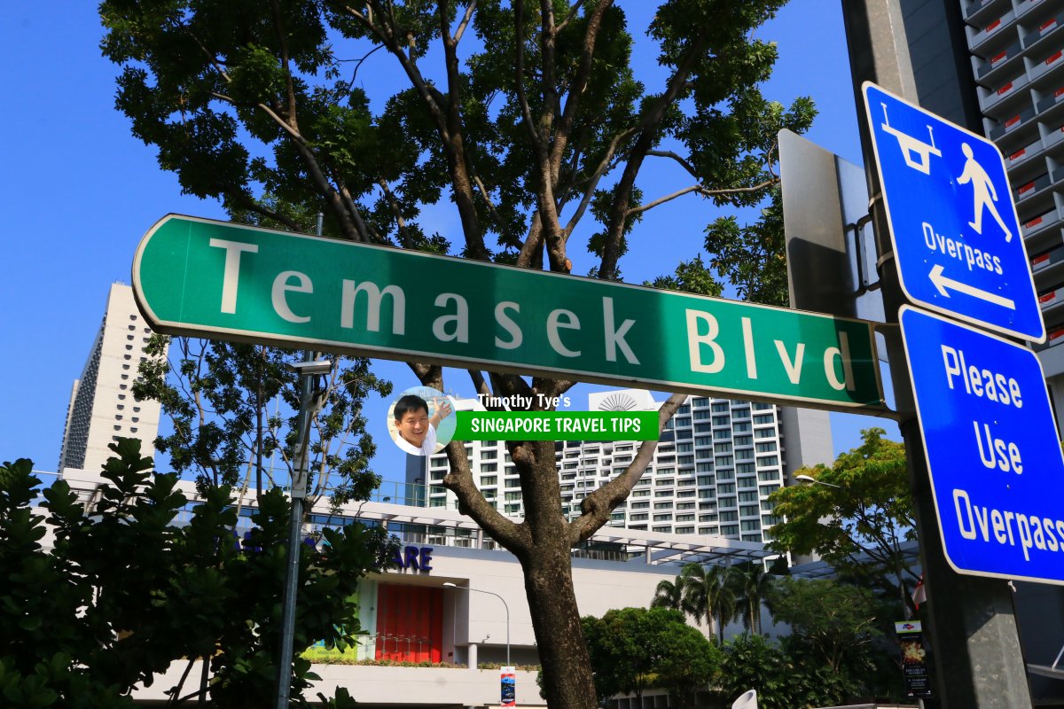 Temasek Boulevard roadsign