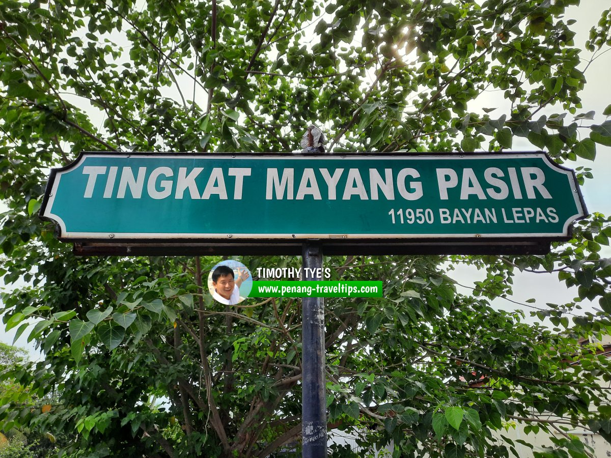 Tingkat Mayang Pasir roadsign