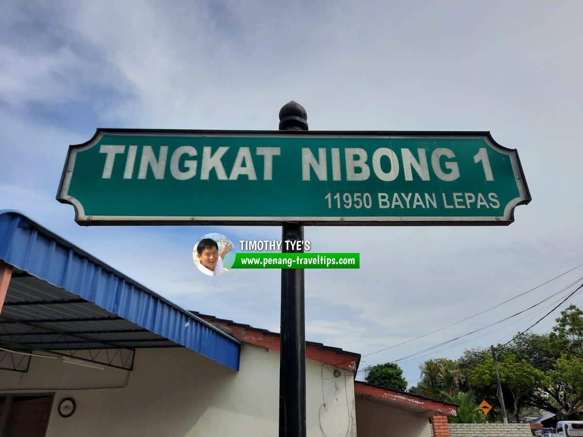 Tingkat Nibong 1 roadsign