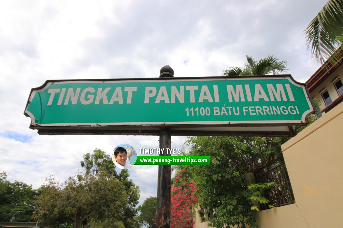 Tingkat Pantai Miami roadsign