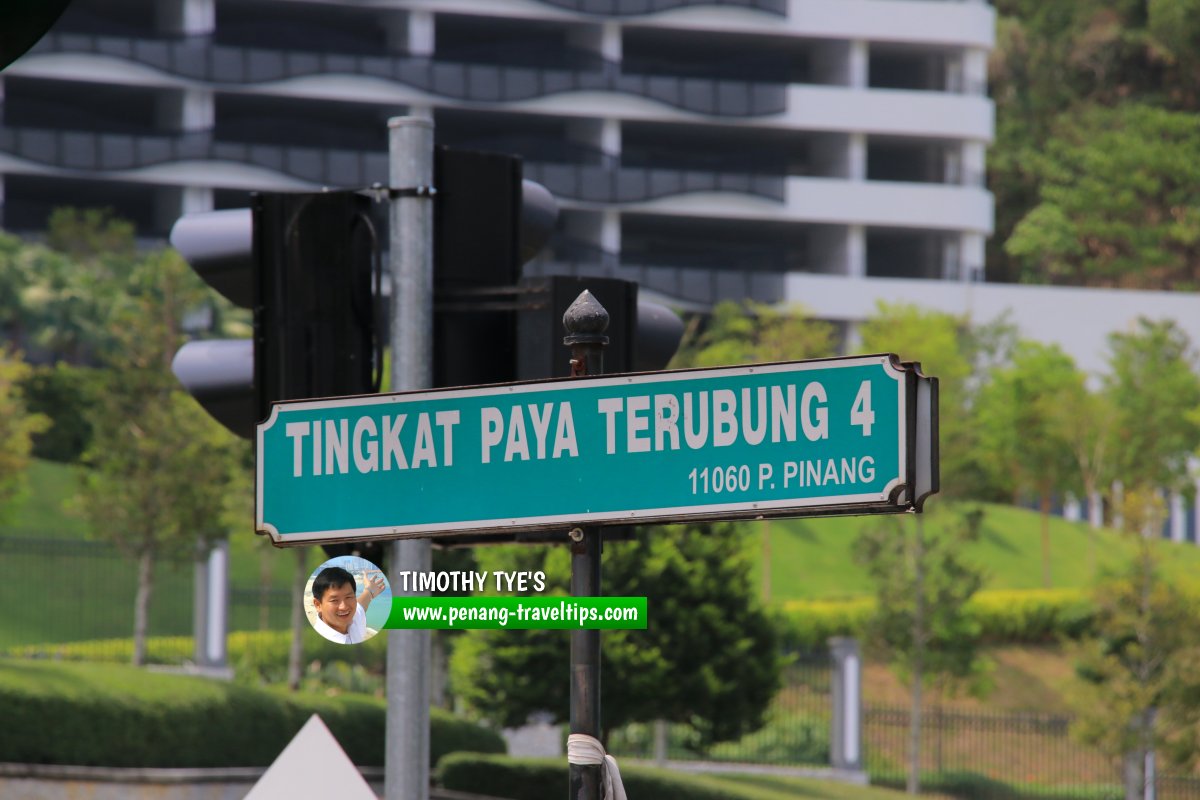 Tingkat Paya Terubong 4 roadsign