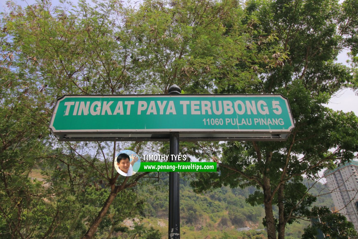 Tingkat Paya Terubong 5 roadsign