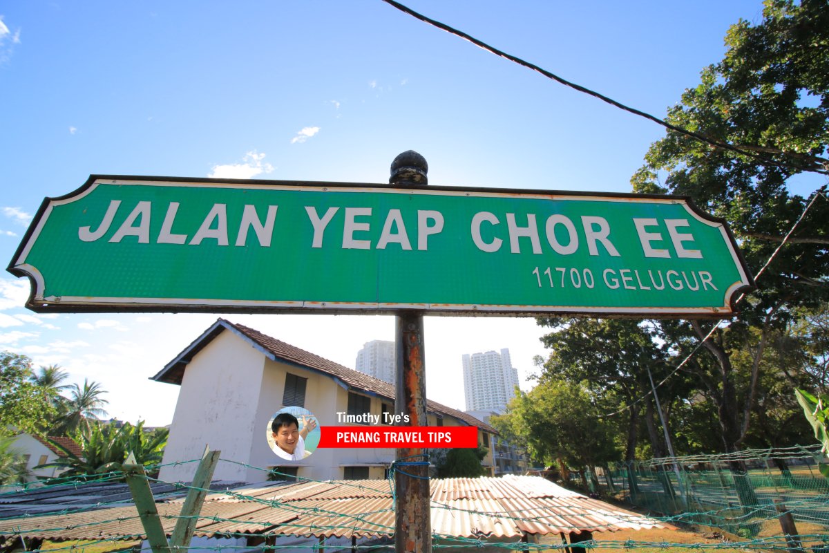 Yeap Chor Ee Road roadsign