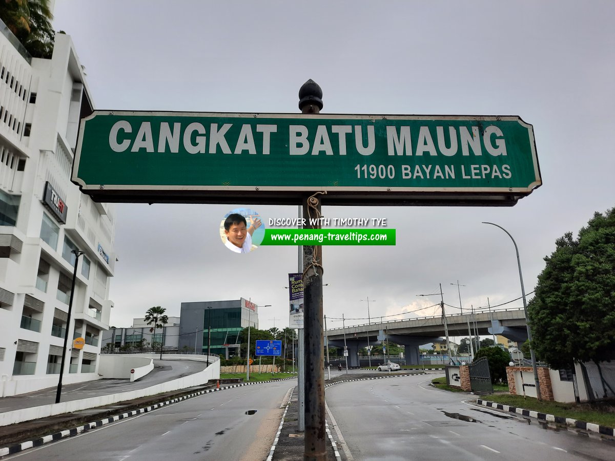 Cangkat Batu Maung roadsign