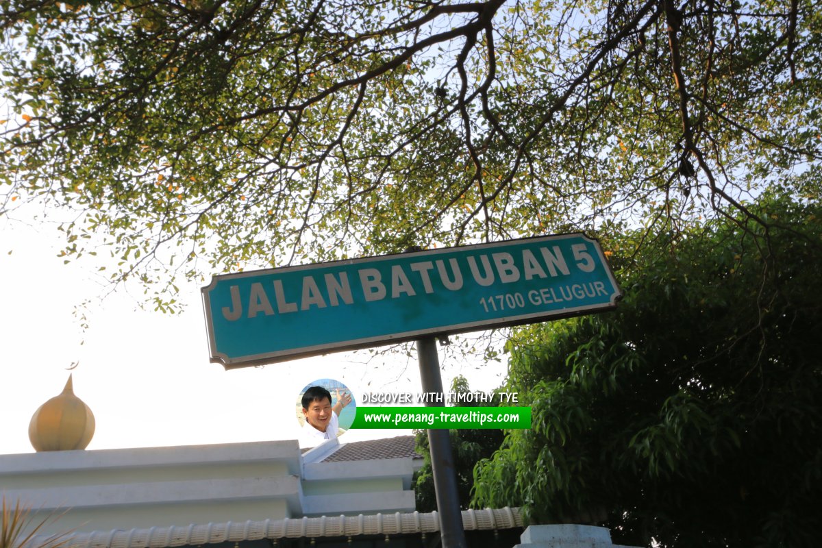 Jalan Batu Uban 5 roadsign