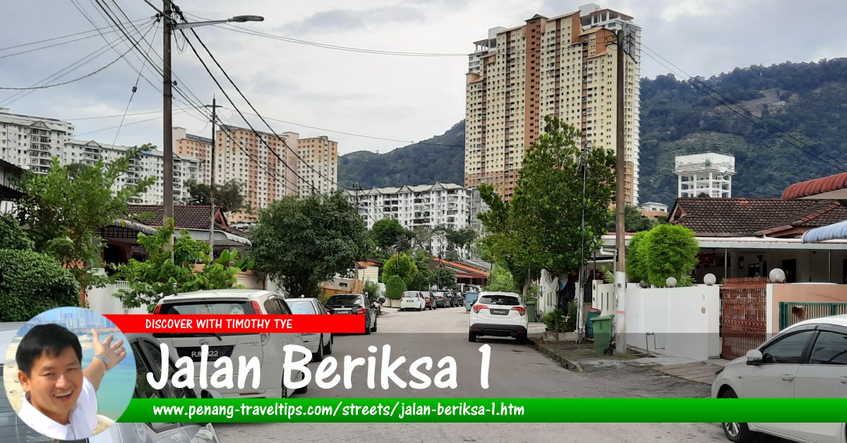 Jalan Beriksa 1 roadsign