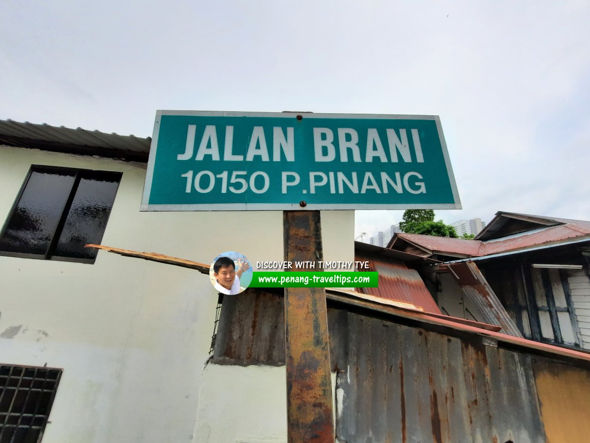 Jalan Brani roadsign