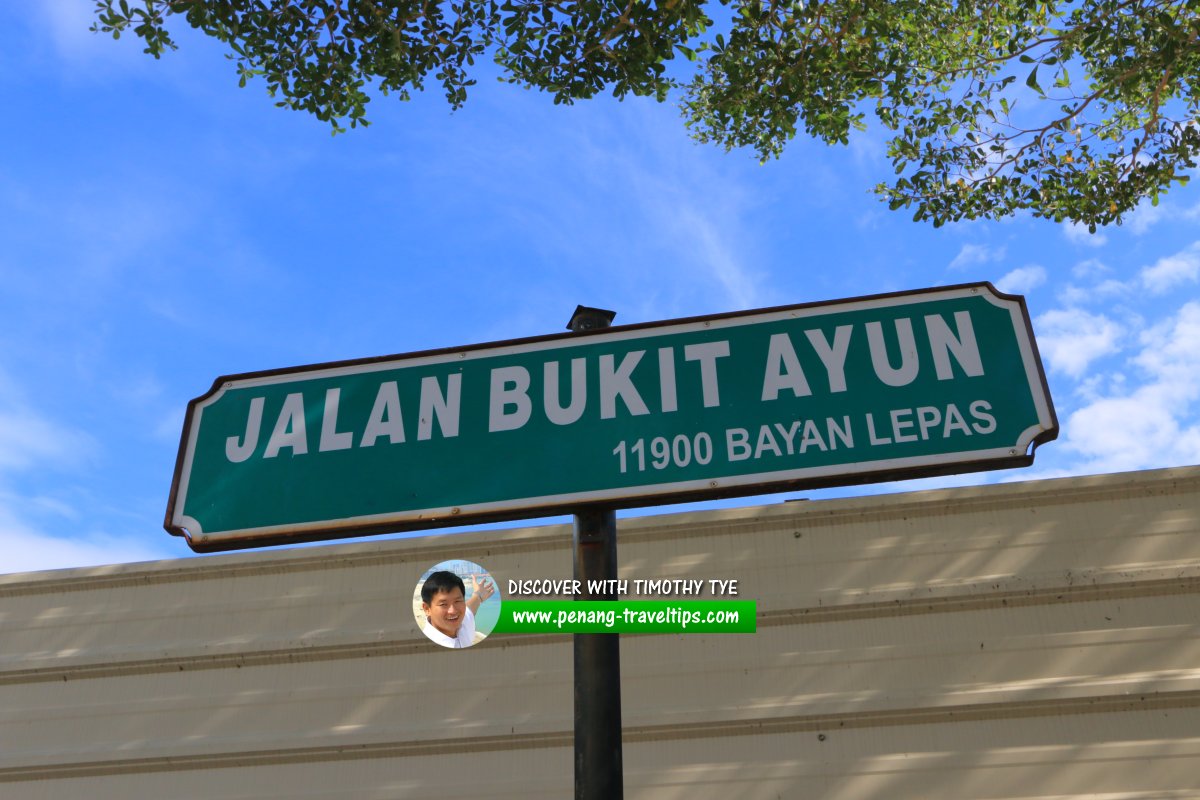 Jalan Bukit Ayun roadsign