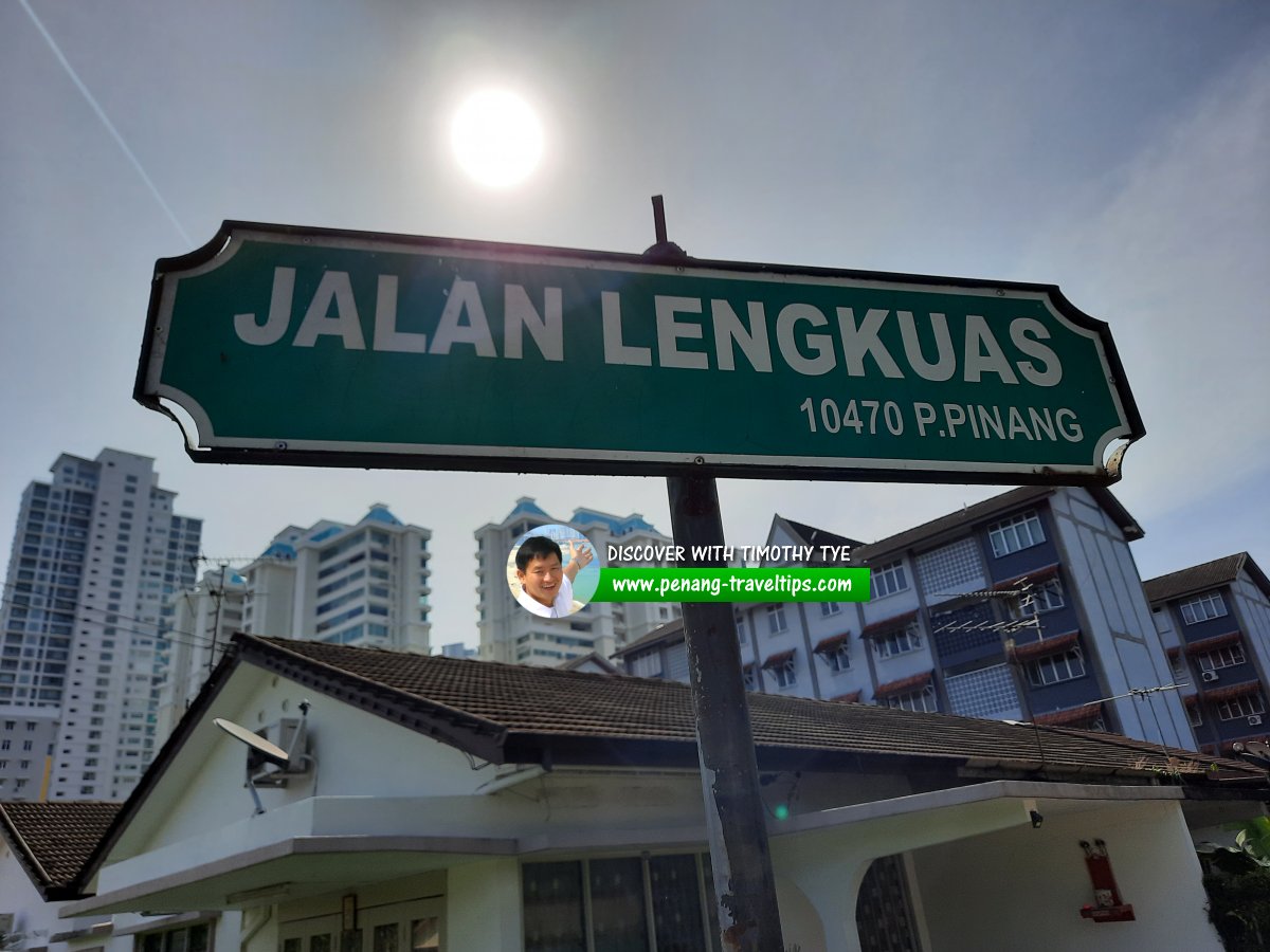 Jalan Lengkuas roadsign