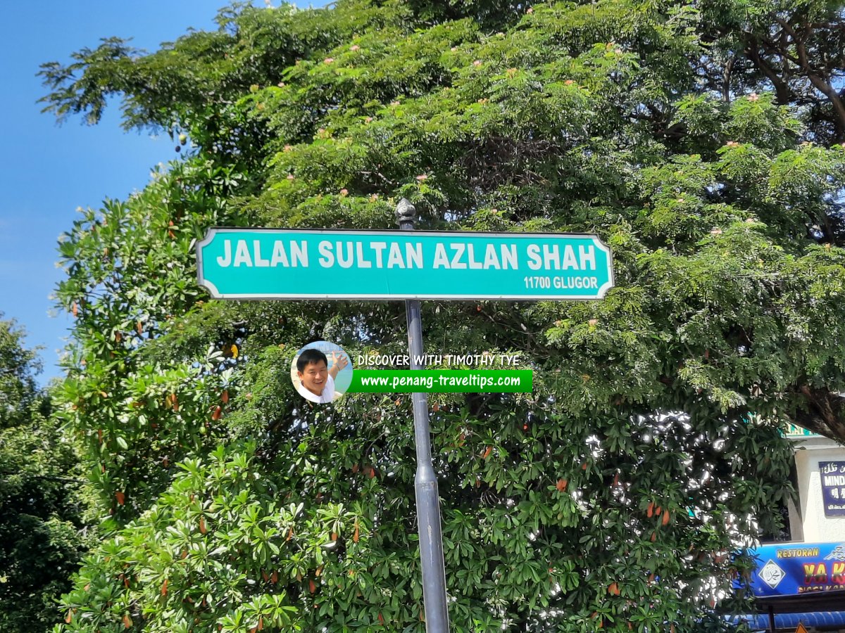 Jalan Sultan Azlan Shah roadsign