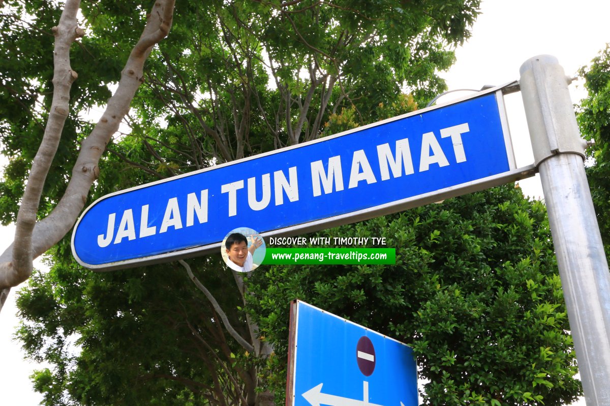 Jalan Tun Mamat roadsign